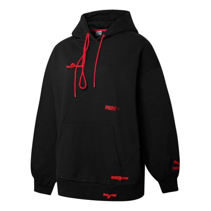 (WMNS) Logo CNY Sportswear Hoodie “Black”