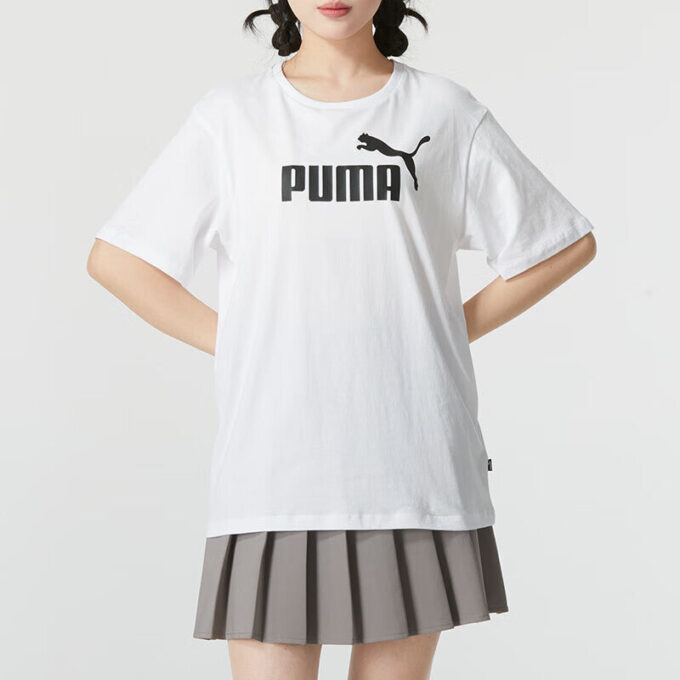 (WMNS) Logo Graphic T-Shirt “White Black”
