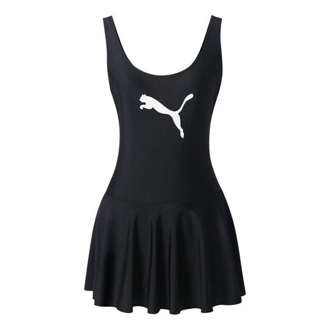 (WMNS) Logo One-Piece Swimsuit “Black”