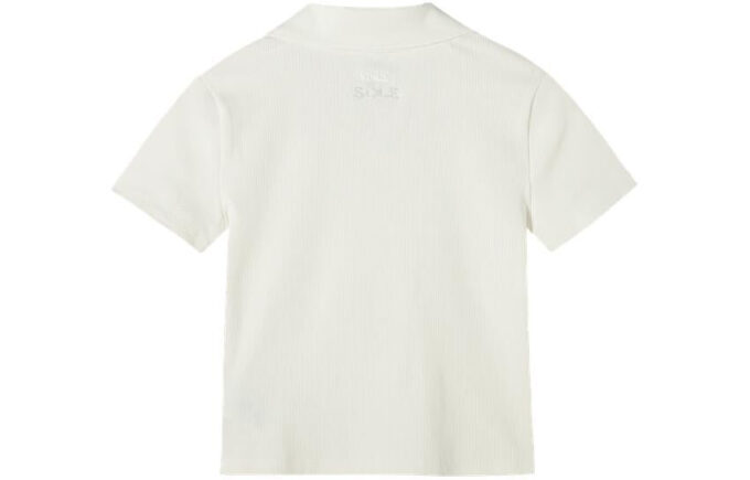 (WMNS) Logo Polo Shirt “Beige Red”