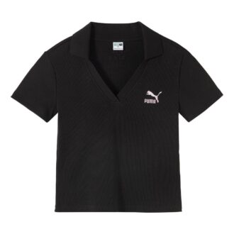(WMNS) Logo Polo Shirt “Black” (WMNS) Logo Polo Shirt “Black”