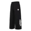 (WMNS) Logo Printing Knitting Casual Pants Black
