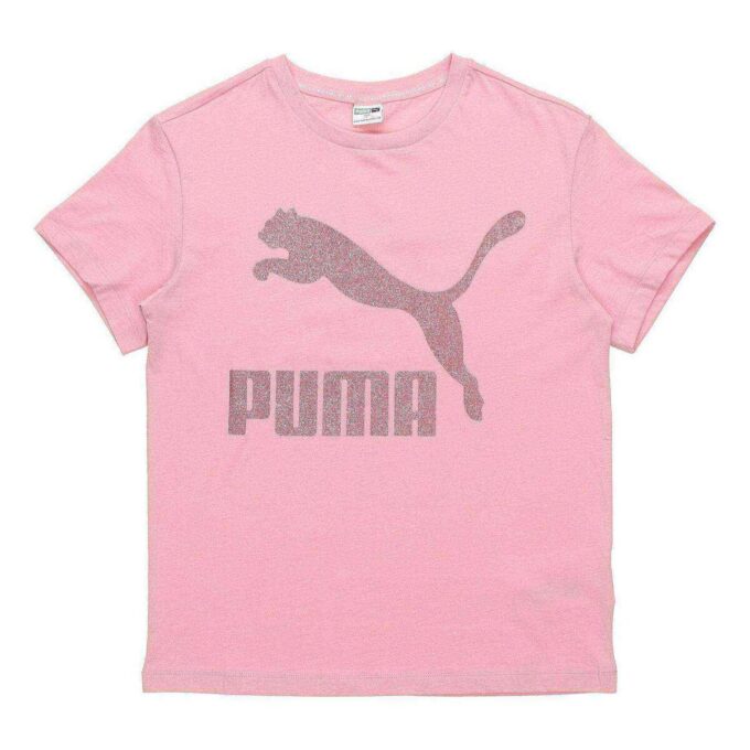 (WMNS) Logo Printing Round-neck Tee Pink