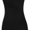 (WMNS) Logo Ribbed Dress “Black”