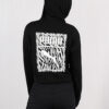 (WMNS) Logo Short Hoodie “Black”