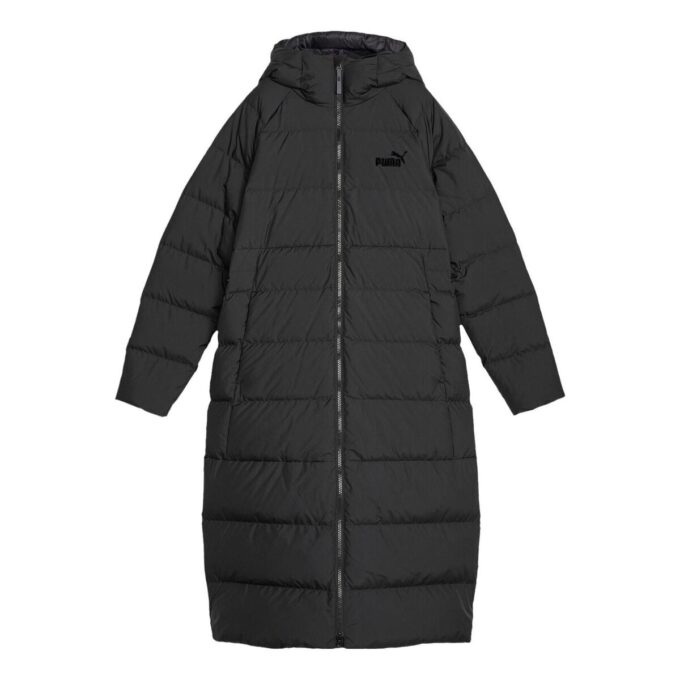 (WMNS) Long Hooded Down Coat “Black”