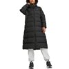 (WMNS) Long Hooded Down Coat “Black”