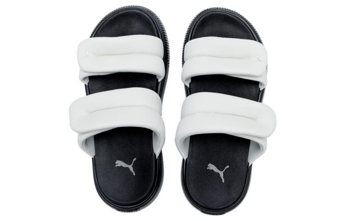 (WMNS) Mayu Puffy Sandals “Grey Black”
