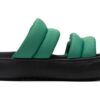 (WMNS) Mayu Puffy Slides “Green Black”
