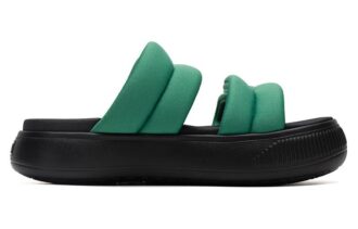 (WMNS) Mayu Puffy Slides “Green Black”