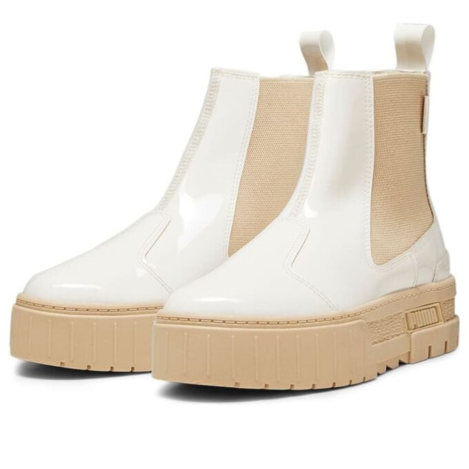(WMNS) Mayze Chelsea Boots “Cream White”