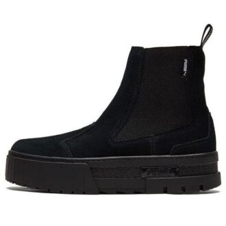 (WMNS) Mayze Chelsea Suede “Triple Black”