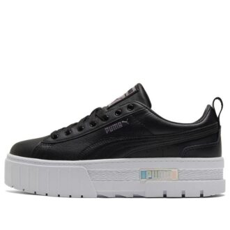 (WMNS) Mayze Lth Iridescent Sneakers Black/White