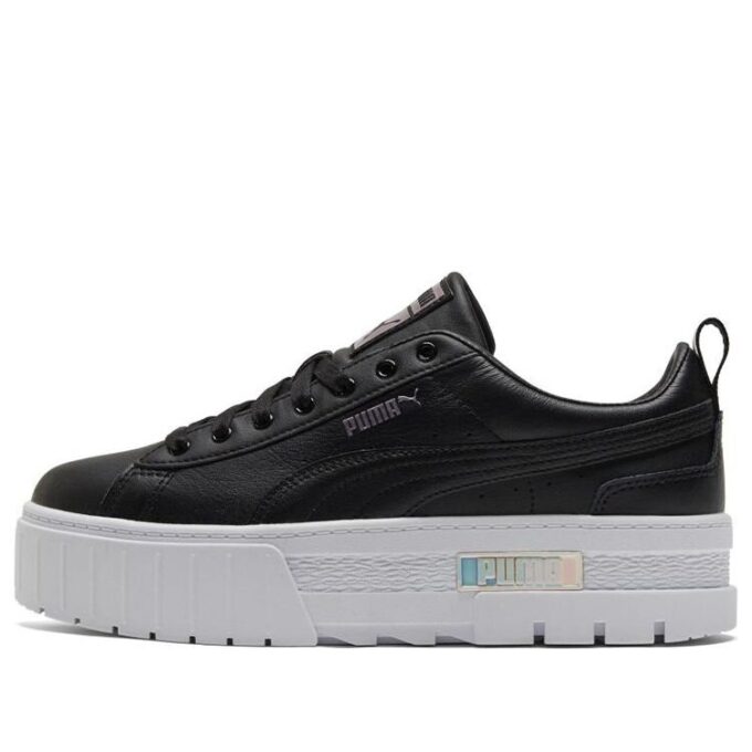 (WMNS) Mayze Lth Iridescent Sneakers Black/White