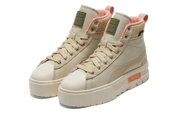 (WMNS) Mayze Mid Safari High-Top Sneakers Ivory