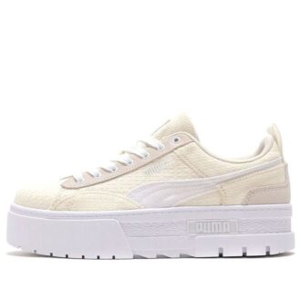 (WMNS) Mayze Patchwork Thick Sole Retro Casual Skateboarding Shoes White