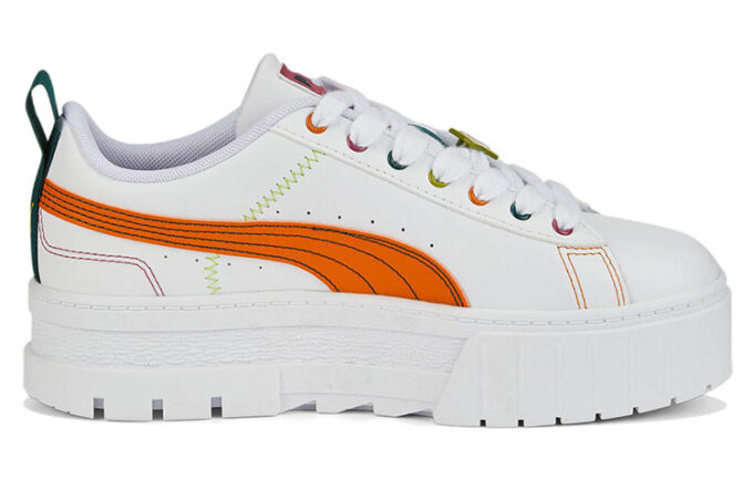 (WMNS) Mayze Pierced “White Orange Brick”