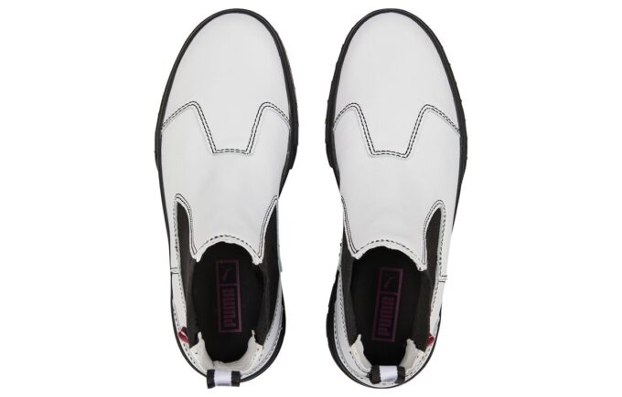 (WMNS) Mayze Pop Chelsea Boots “White Black”