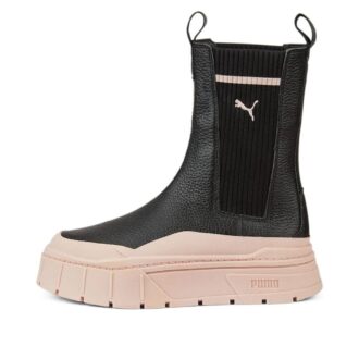 (WMNS) Mayze Stack Chelsea Boots “Black Rose Quartz”
