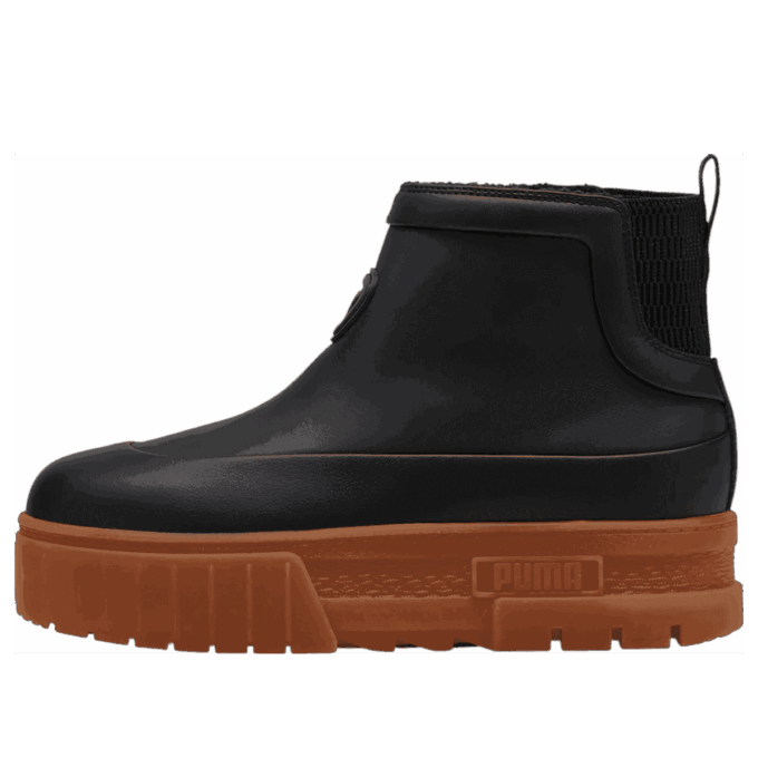 (WMNS) Mayze Wellis Leather Mid “Black”