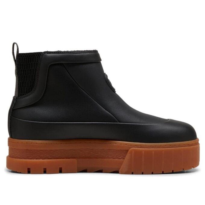 (WMNS) Mayze Wellis Leather Mid “Black”