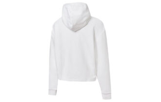 (WMNS) Metallic Logo Hoodie “White Gold”