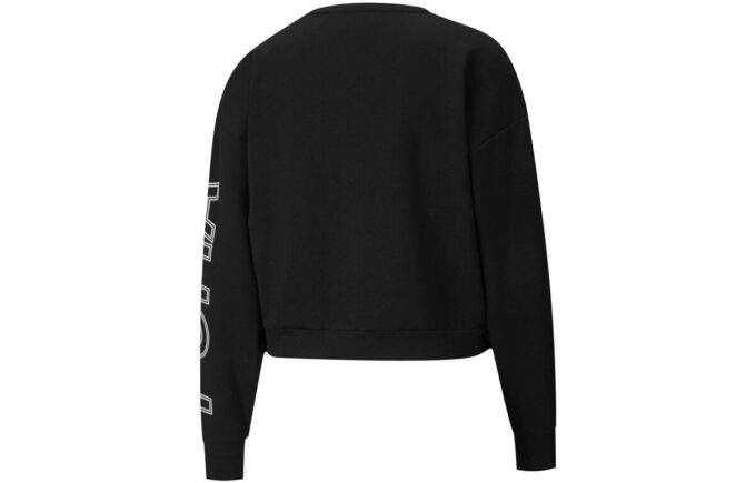 (WMNS) Modern Sports Crewneck Sweatshirt “Black White Pink”