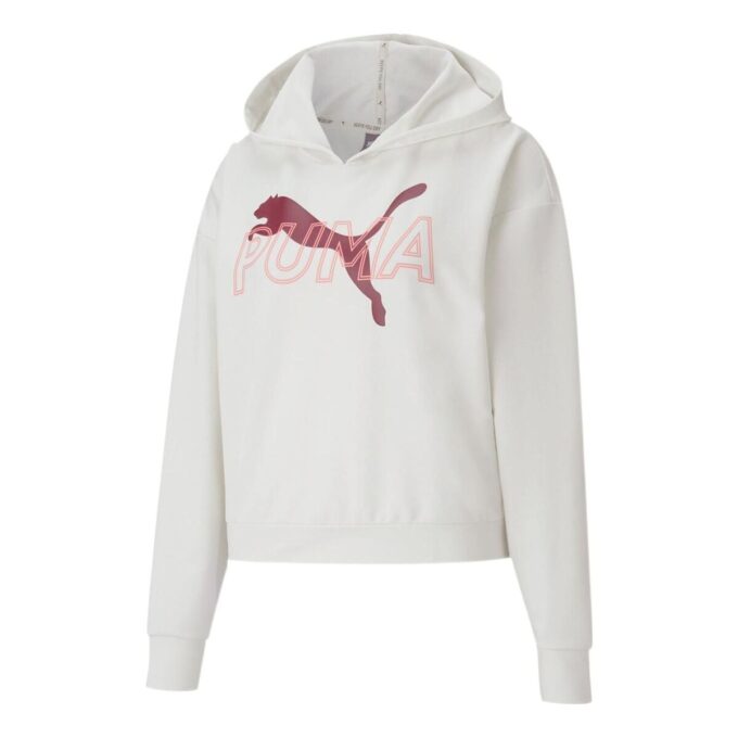(WMNS) Modern Sports Hoodie “White Burgundy”