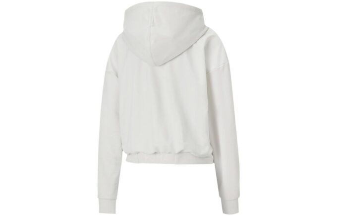 (WMNS) Modern Sports Hoodie “White Burgundy”