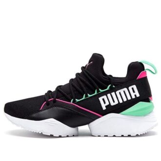 (WMNS) Muse Maia Street 1 Low-Top Running Shoes Black/Green
