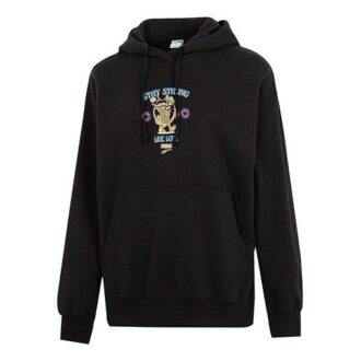 (WMNS) Oversized Graphic Hoodie “Black”