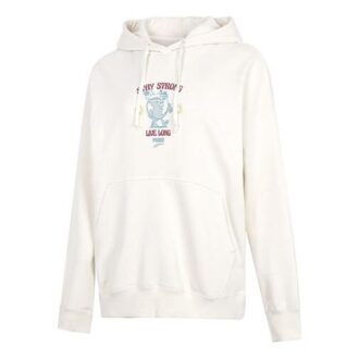 (WMNS) Oversized Graphic Hoodie “White”