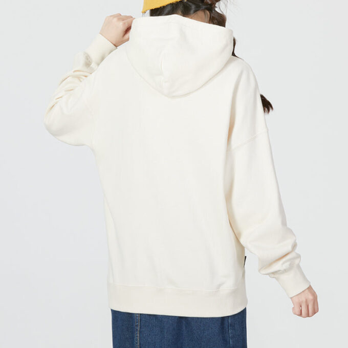 (WMNS) Oversized Graphic Hoodie “White”