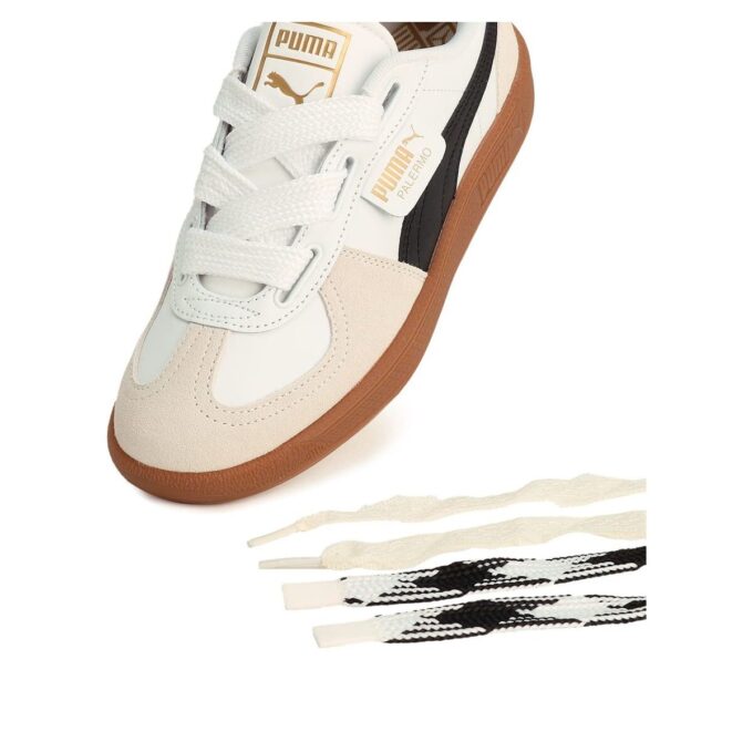 (WMNS) Palermo Wide Lace SD “White Black Vapor Grey”