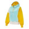 (WMNS) Panelled Hoodie “Blue Yellow White”