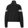 (WMNS) Pi Dblknit Logo Printing Stand-up Collar Jacket Black