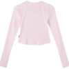 (WMNS) Plain Long Sleeves T-Shirt “Pink”