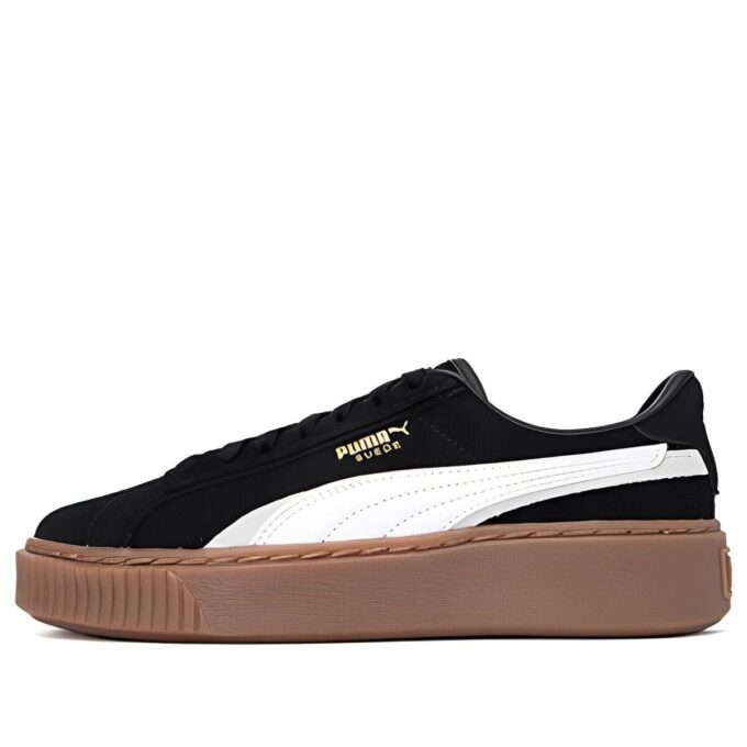 (WMNS) Platform Skate Shoes “Black White Brown”