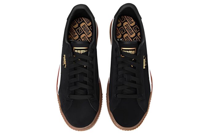 (WMNS) Platform Skate Shoes “Black White Brown”