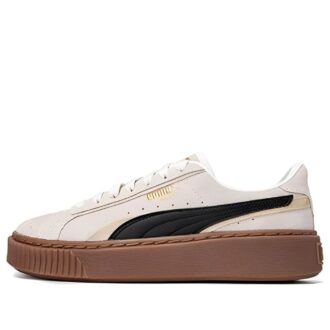 (WMNS) Platform Skate Shoes “Cream Black Brown”