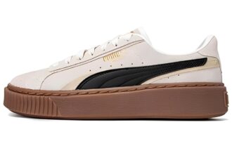 (WMNS) Platform Skate Shoes “Cream Black Brown”