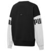 (WMNS) Power Color Blocking Crew Logo Printing SweatshirtBlack