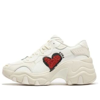 (WMNS) Pulsar Wedge CN Heart Sneakers “White Red”