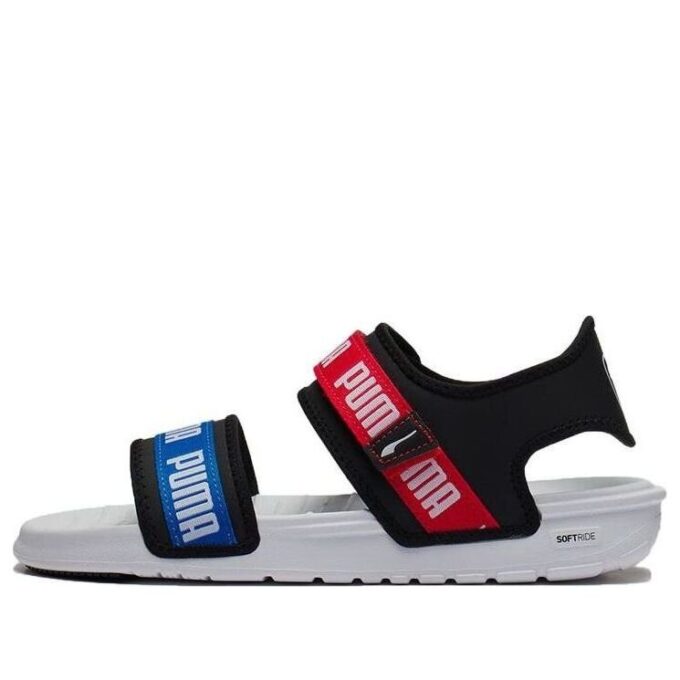 (WMNS) Signature Softride Casual Sandals Black Red Blue