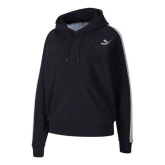 (WMNS) Small Logo Hoodie “Black White”