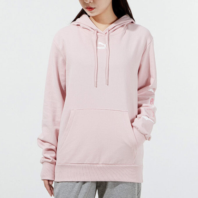 (WMNS) Small Logo Hoodie “Light Pink”
