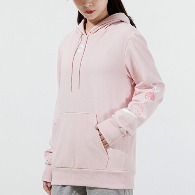 (WMNS) Small Logo Hoodie “Light Pink”
