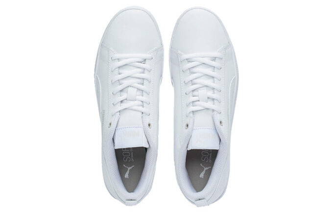 (WMNS) Smash v2 Leather “Triple White”