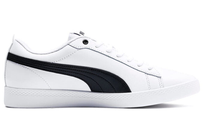 (WMNS) Smash v2 Leather “White Black”