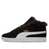(WMNS) Smash V2 Plus Fleece Mid-Top Sneakers Black
